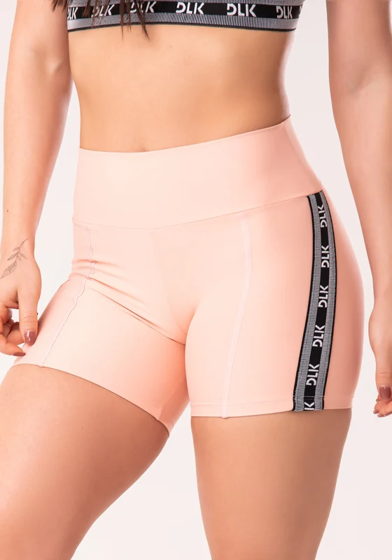 Short Energy Poliamida Rosa Bebê Com Elástico Dlk ROSÊ / M