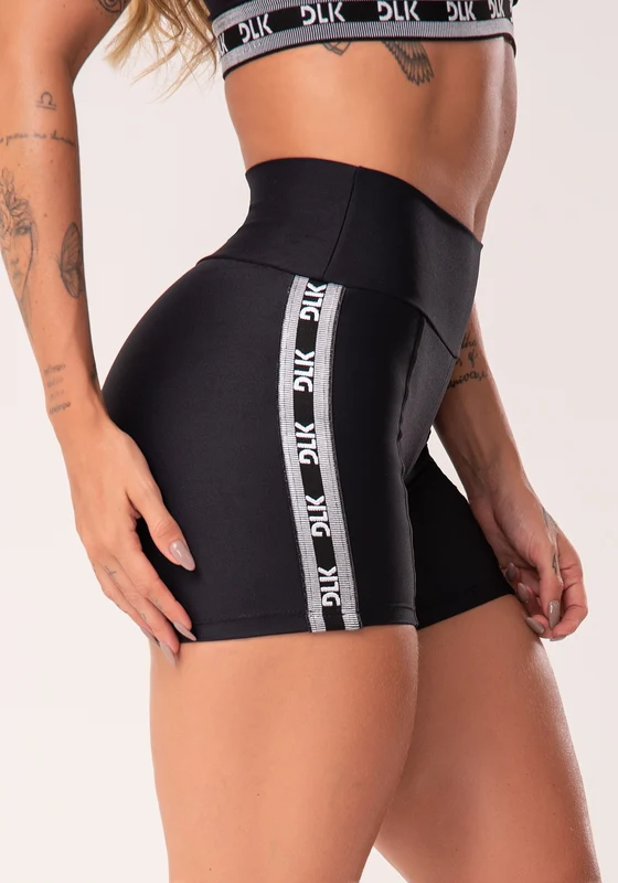 Short Energy Poliamida Preto Com Elástico Dlk PRETO / M