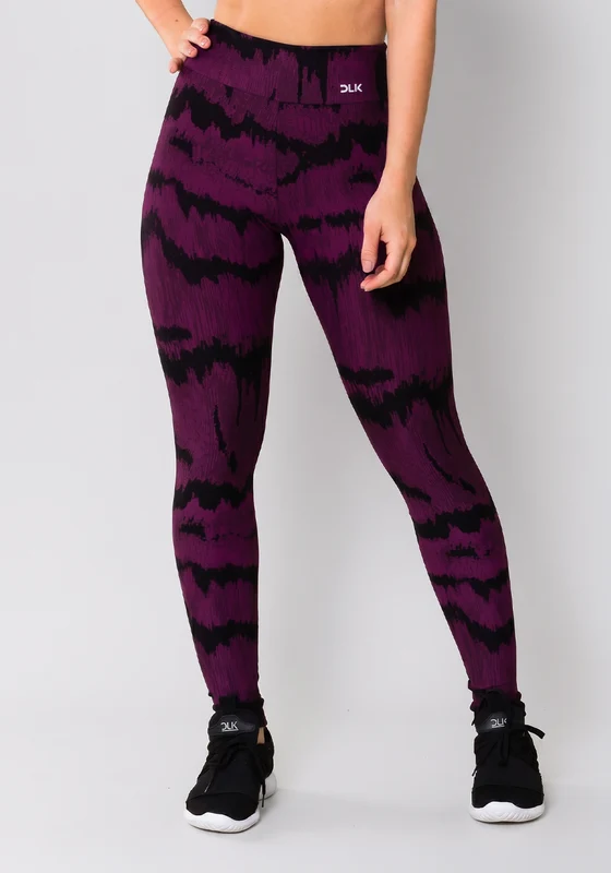 Calça Legging Energy Estampada Frequência Roxo Dlk ROXO / P