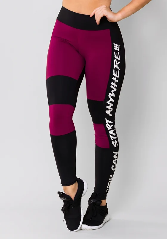 Calça Legging Energy Com Recortes Preto E Roxo Dlk ROXO / M