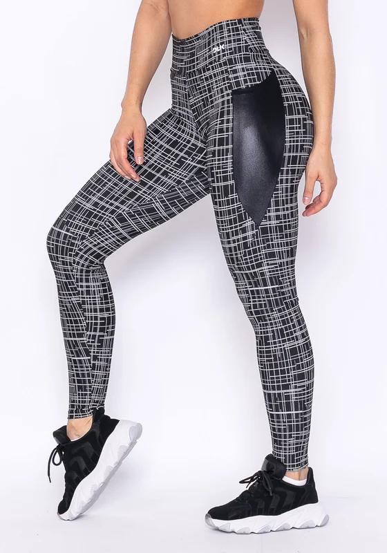 Calça Legging Technology Com Bolso Lateral Em Cirrê Matrix Branco COLORIDO / P