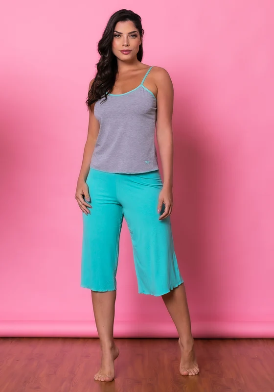 Short Doll Pantacourt Intimate Em Viscose Verde Dlk VERDE / M
