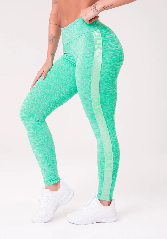 Calça Legging Nation Com Elástico Na Lateral Verde Dlk VERDE / M