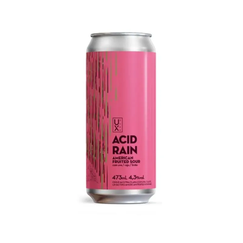 CERVEJA UX BREW ACID RAIN CAIXA C/ 6 LATAS 473 ML