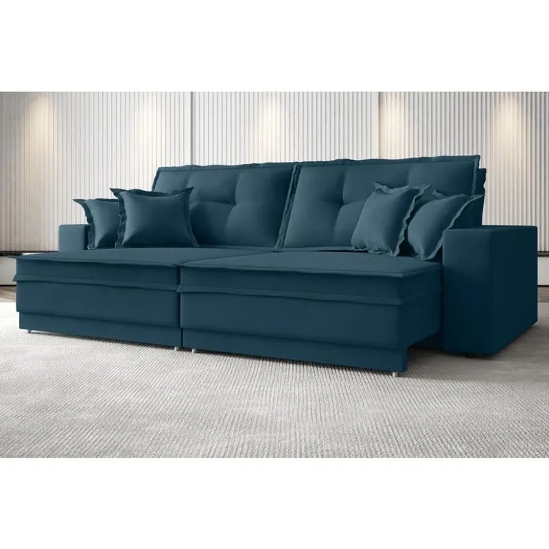 Sofá Palermo 2,20m Retrátil e Reclinável Velosuede Royal - netsofas