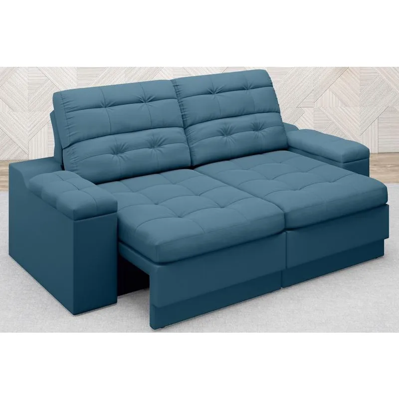 Sofá Brunello 1,70m Retrátil e Reclinável Velosuede Royal - netsofas