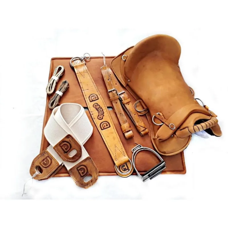 Montaria Sela Freio Ouro Manta Gel Cavalo Crioulo Jm42