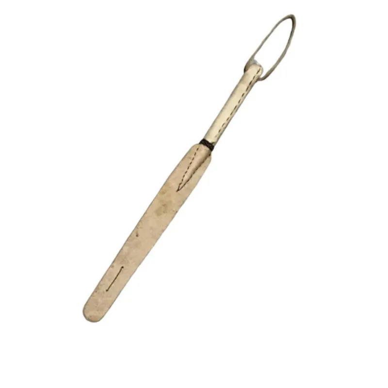 Relho Mango Couro Branco 60 Cm Comprimento - Montaria Cavalo