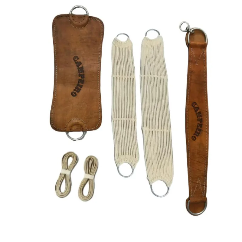 Kit 6x Peças Chincha E Travessão Couro Selaria Serrano