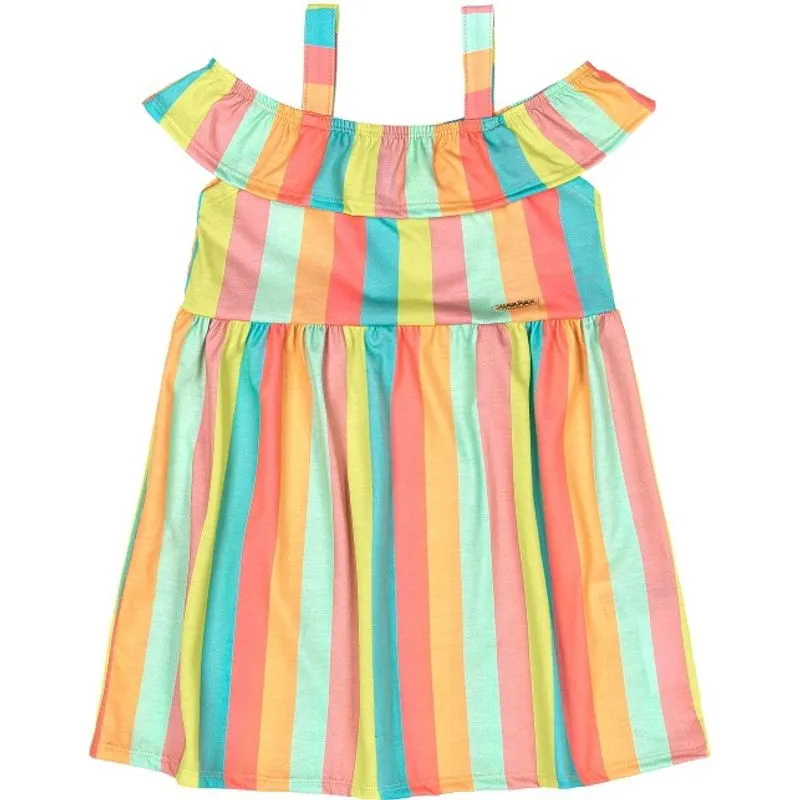 Vestido Juvenil Estampado Marlan Colorido