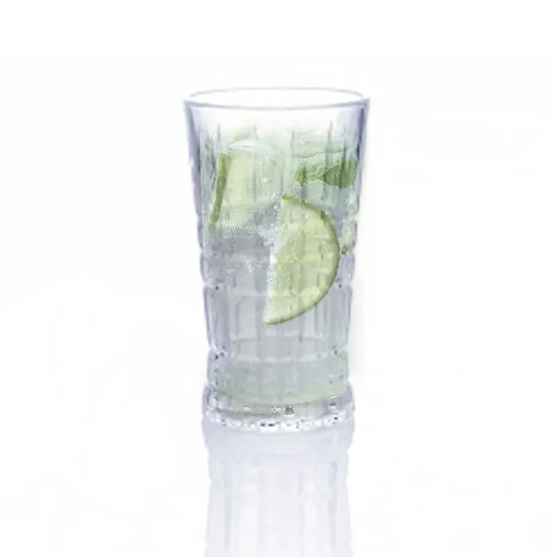 Conjunto Com 6 Copos De Vidro 300ml Para Água Suco 14x8cm