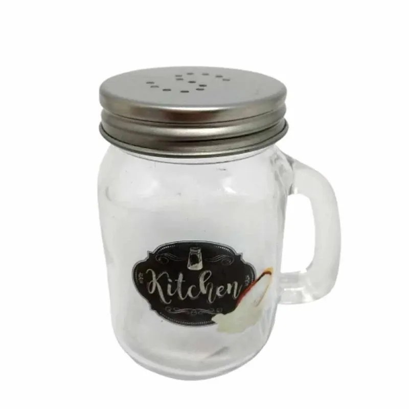 Saleiro E Pimenteiro De Vidro 5x8cm 130ml - Edfort