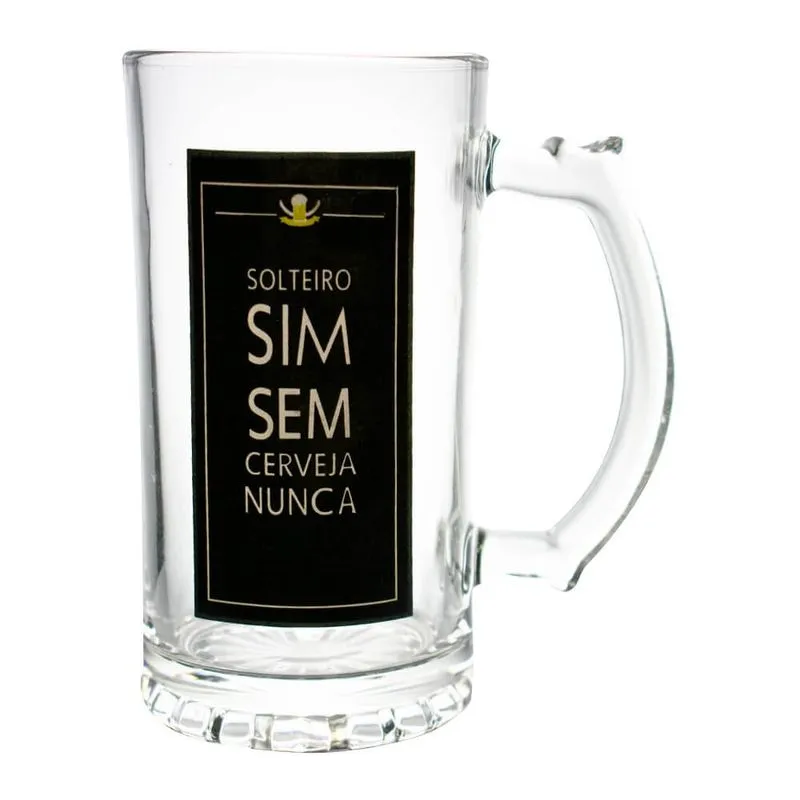 Caneca de Chopp Cerveja 450ml Solteiro - Casambiente
