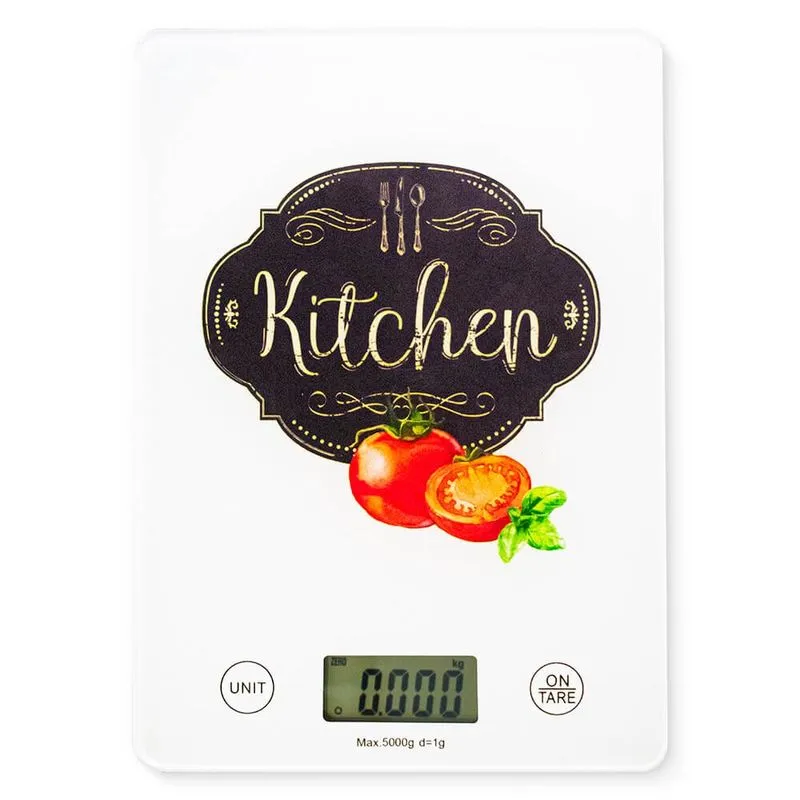 Balança Digital para Cozinha 7kg Kitchen Branco - Casambiente
