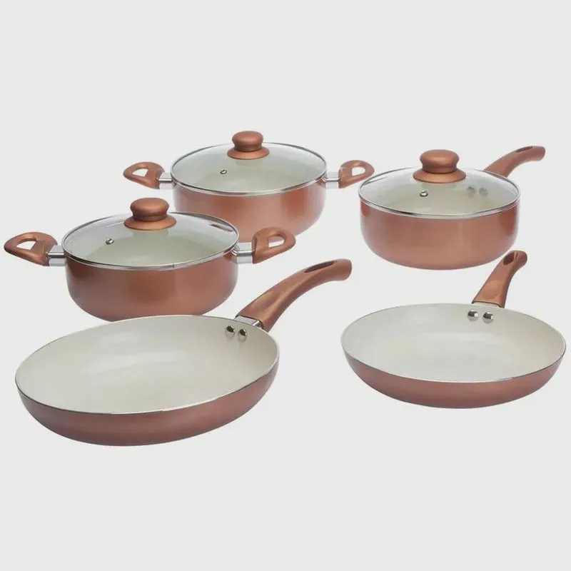 Conjunto de Panelas Milano 5 Peças Revestimento Cerâmica - Casambiente