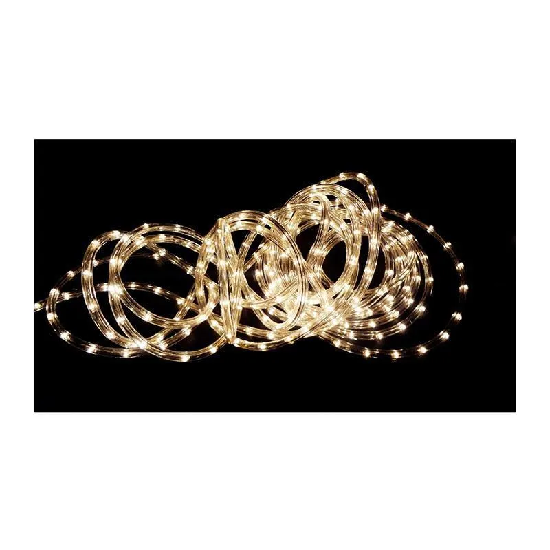 Mangueira Natal Led 3 Funções 10m Branco Quente 127v