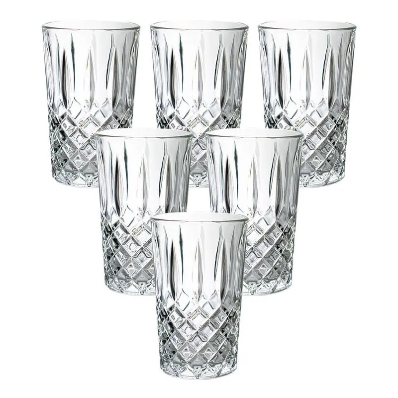 Jogo de Copos de Vidro Lumini Transparente 380ml - Casambiente