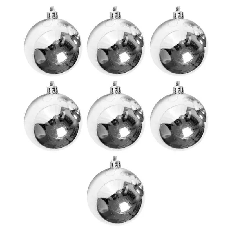 Bolas De Natal Prata 3cm 7 Peças - Casambiente Natal312