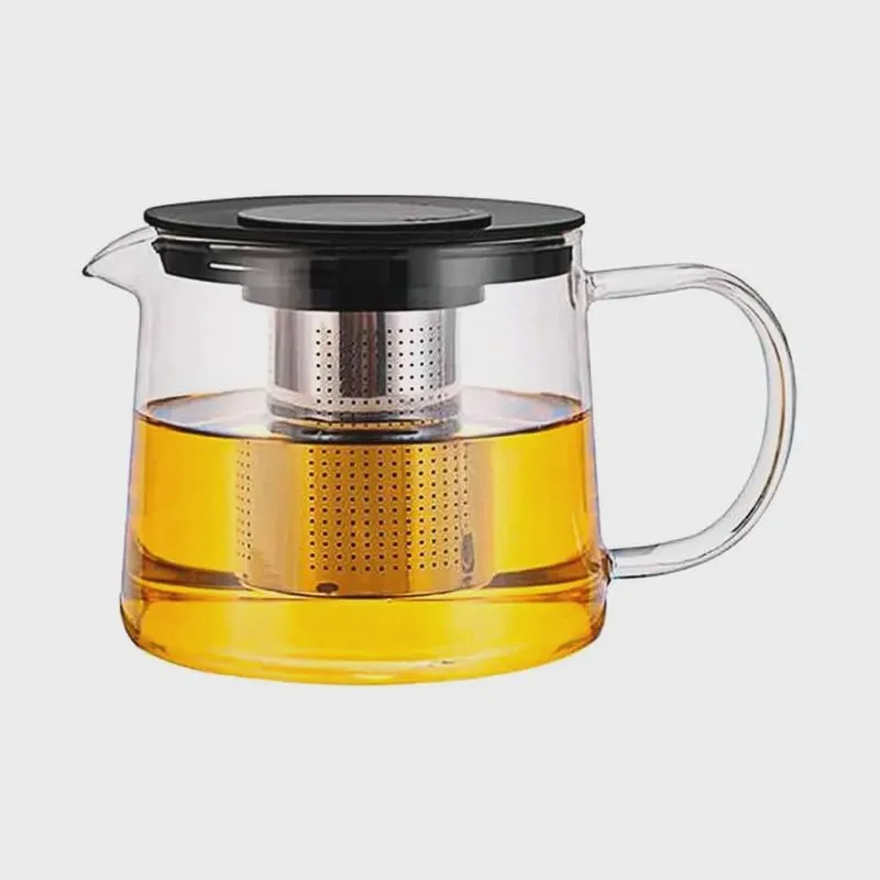 Chaleira de Vidro Borossilicato Resistente a Calor 900ml - Casambiente