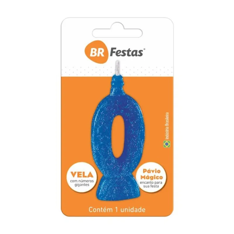 VELA BR FESTAS SUPER N°0 AZUL