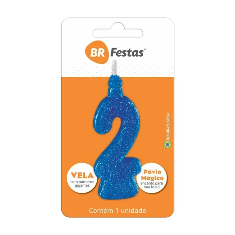 VELA BR FESTAS SUPER N°2 AZUL