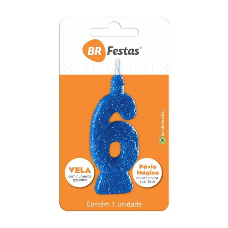 VELA BR FESTAS SUPER N°6 AZUL