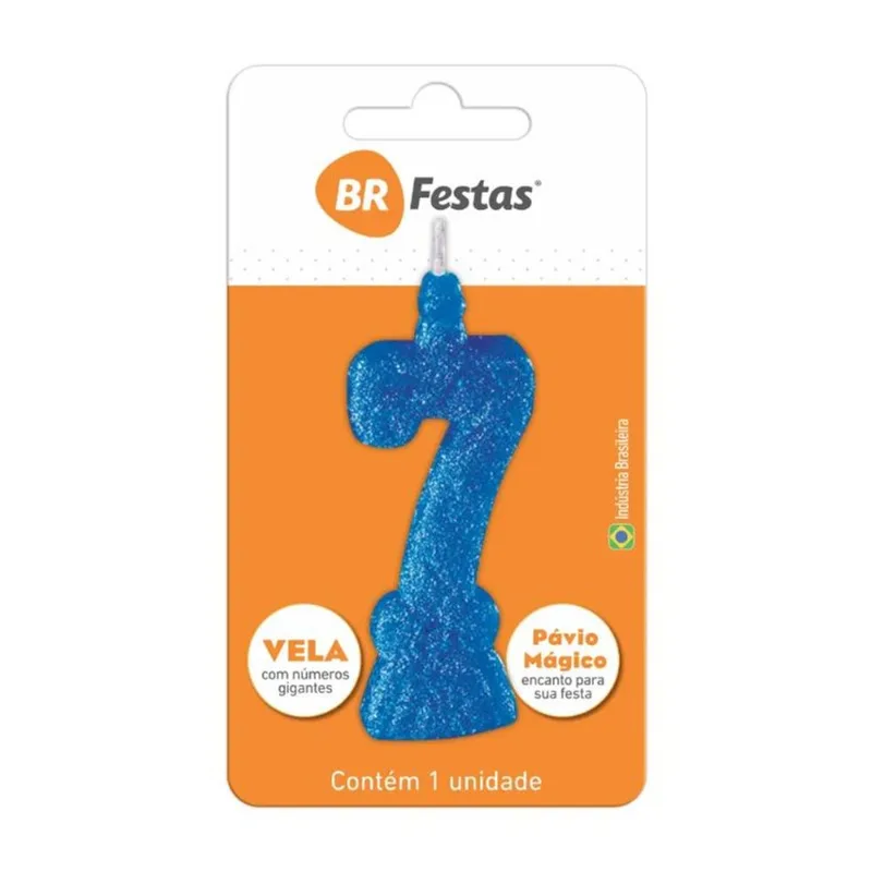VELA BR FESTAS SUPER N°7 AZUL