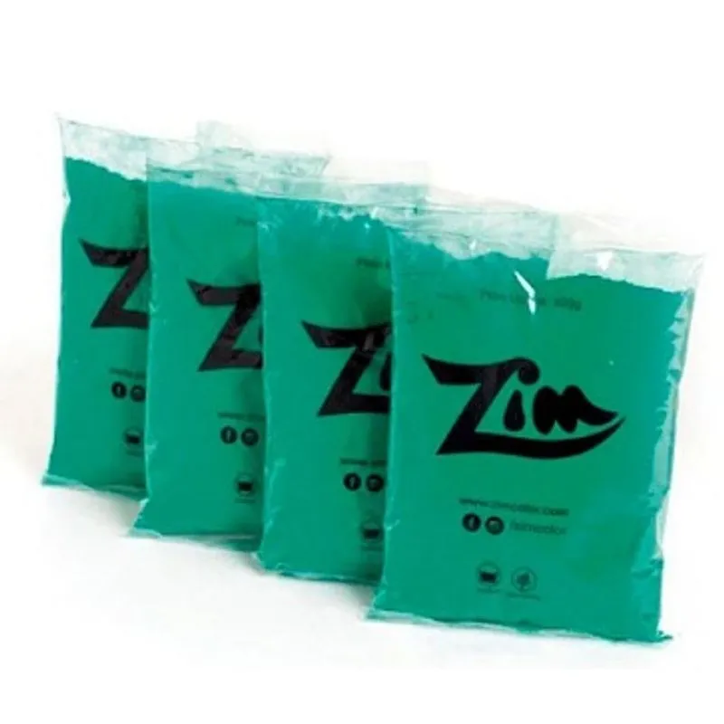 Pó colorido zim - verde - 1 unidade com 50 g.