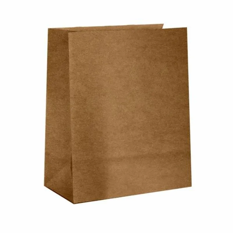Saco Para Delivery Kraft Liso - 22x28x14 Cm - Com 25 Unid