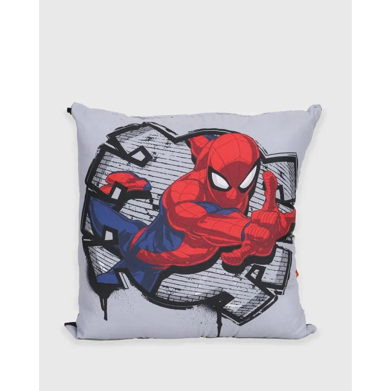 Almofada Infantil Marvel 40cm X 40cm Estampa Homem Aranha Cinza UN