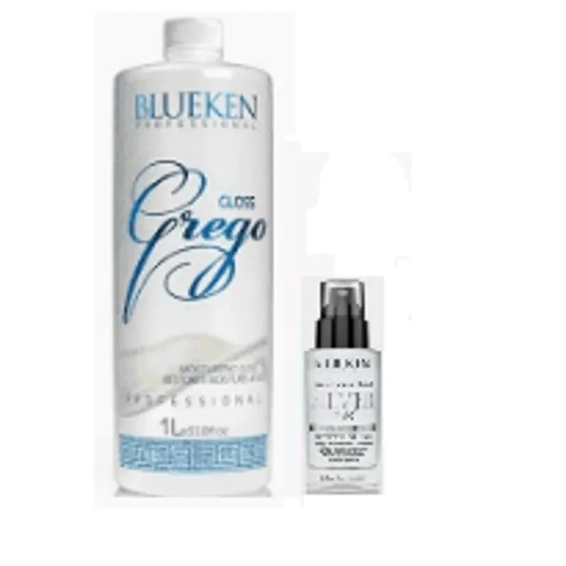 Escova Progressiva Grego1litro +spray Brilho 60ml Blueken