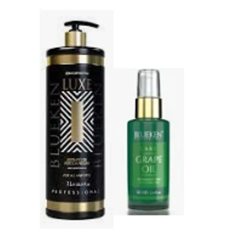 Escova Progressiva Luxe 1l + Finalizador Oil 60ml Blueken