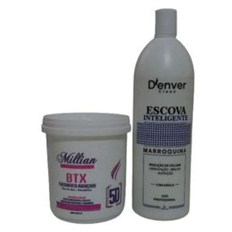 Progressiva Marroquina 1l Denver Clean + Botox Capilar 5d 1kg