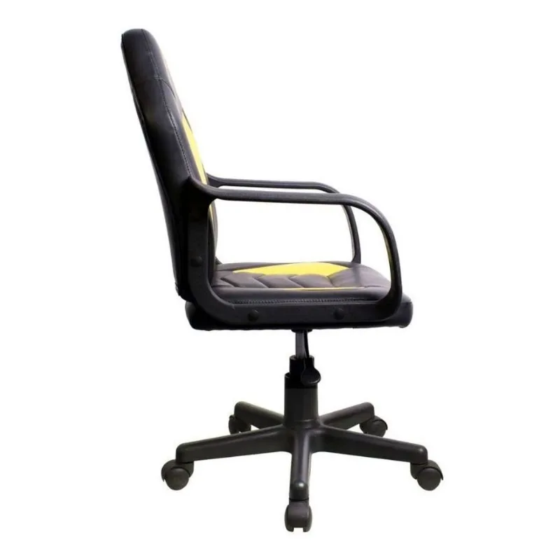Cadeira Gamer Infantil Pelegrin Pel-9354 Preto Com Amarelo M
