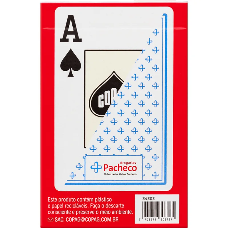 Baralho Drogarias Pacheco 54 Cartas