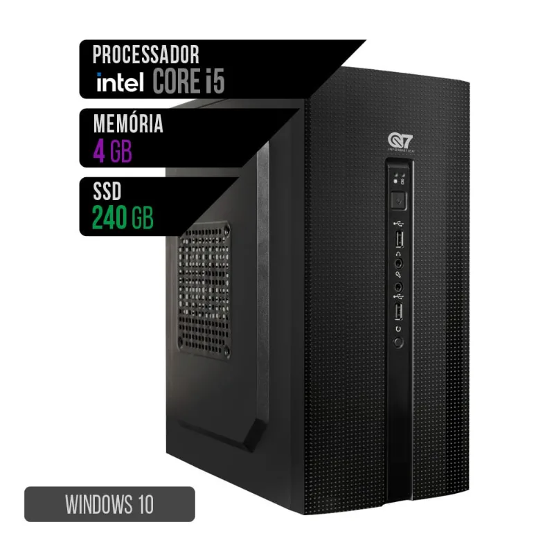 Computador Intel i5 4Gb Ssd 240Gb