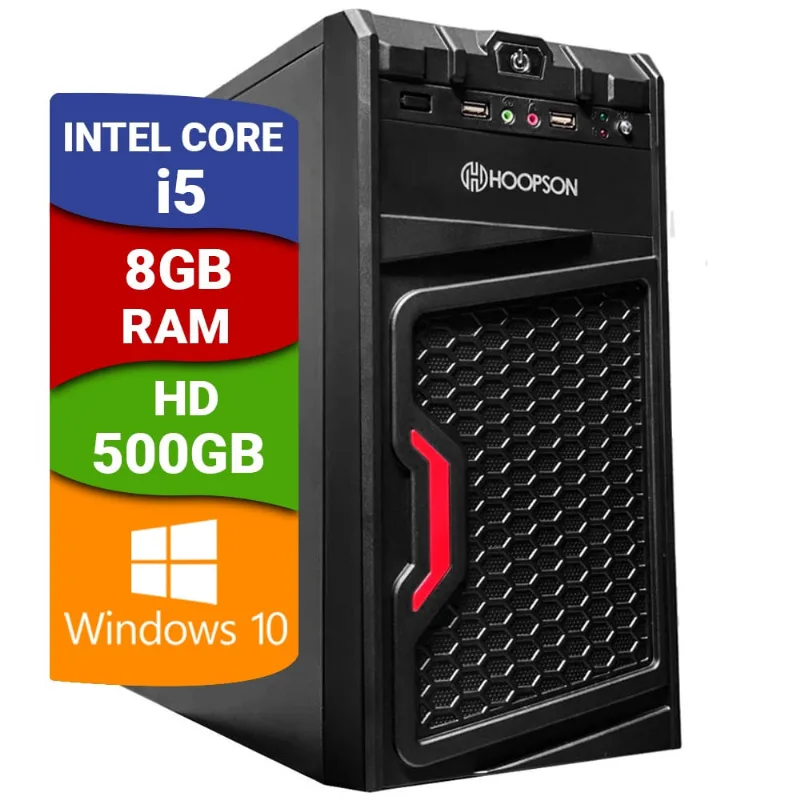 Computador Pc Cpu Intel Core I5 3470 8GB HD 500GB GeForce GT610 2GB Windows 10 Hdmi
