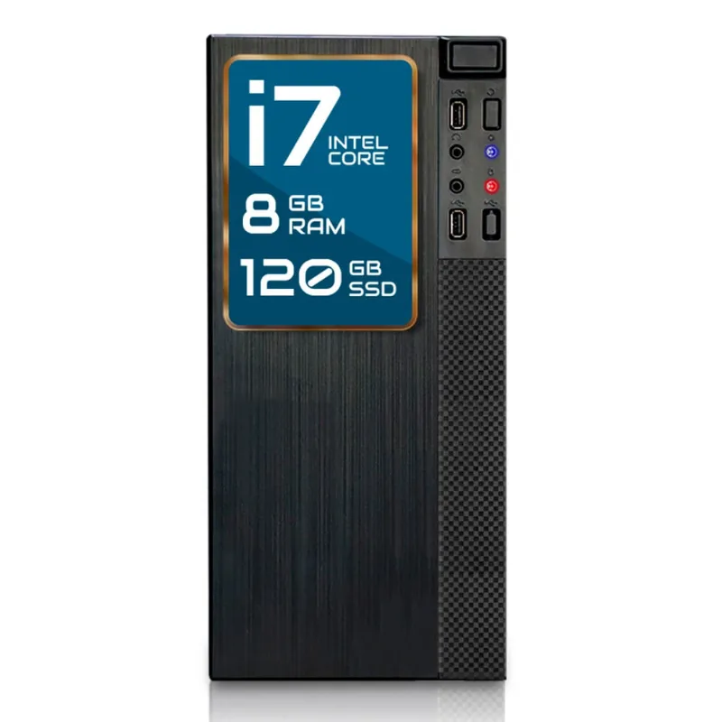 Computador Completo Intel Core i7 8GB ssd 120GB 4 Núcleos Super Turbo Pc Hdmi Strong Tech