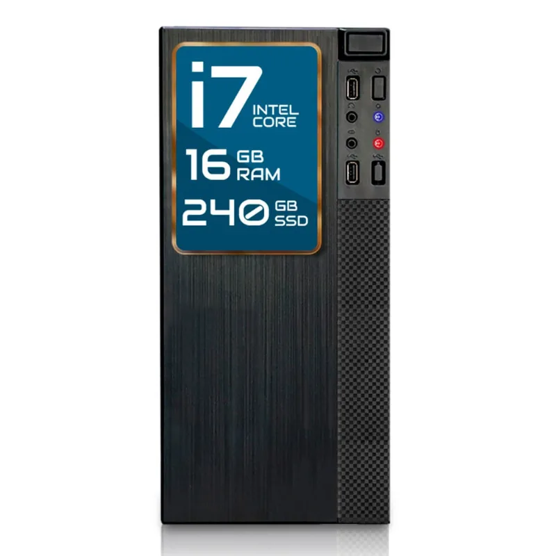 Computador Completo Intel Core i7 16GB ssd 240GB 4 Núcleos Super Turbo Pc Hdmi Strong Tech