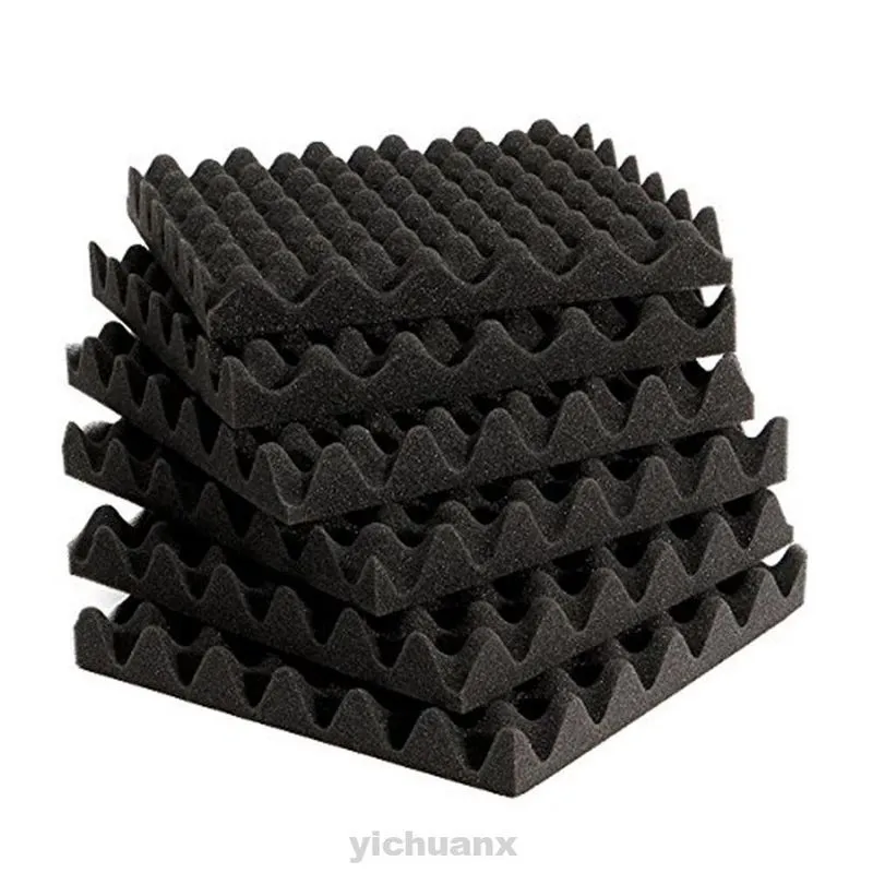 Espuma Acústica Kit 8 Unidades 50x50x3,5cm Área Interna
