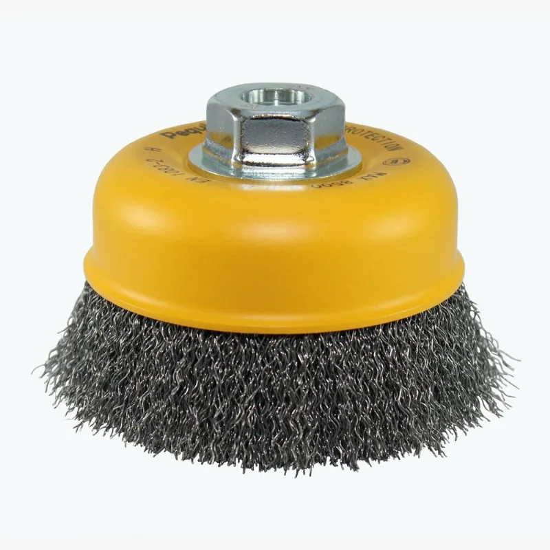Escova Copo Ondulada Pequi 4 X 100mm M14 De Aço Carbono - Pequi