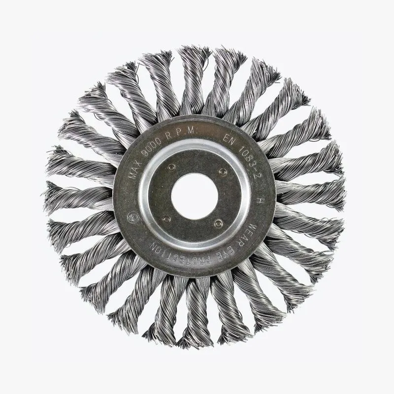 Escova Circular Trançada Pequi 150mm X 13mm De Aço Temperado