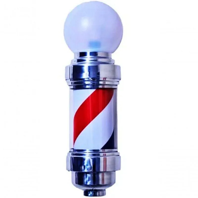 Barber Pole 50cm Giratório Voltagem Bivolt Estilo Americano.