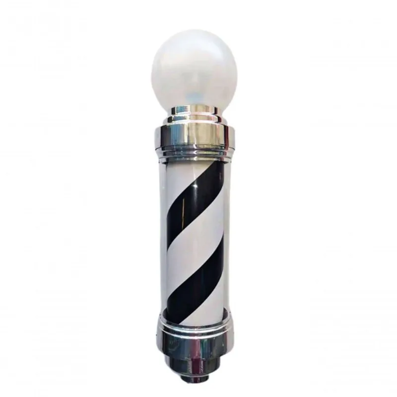 Barber Pole Giratório 60cm Voltagem Bivolt Preto. - Pequi