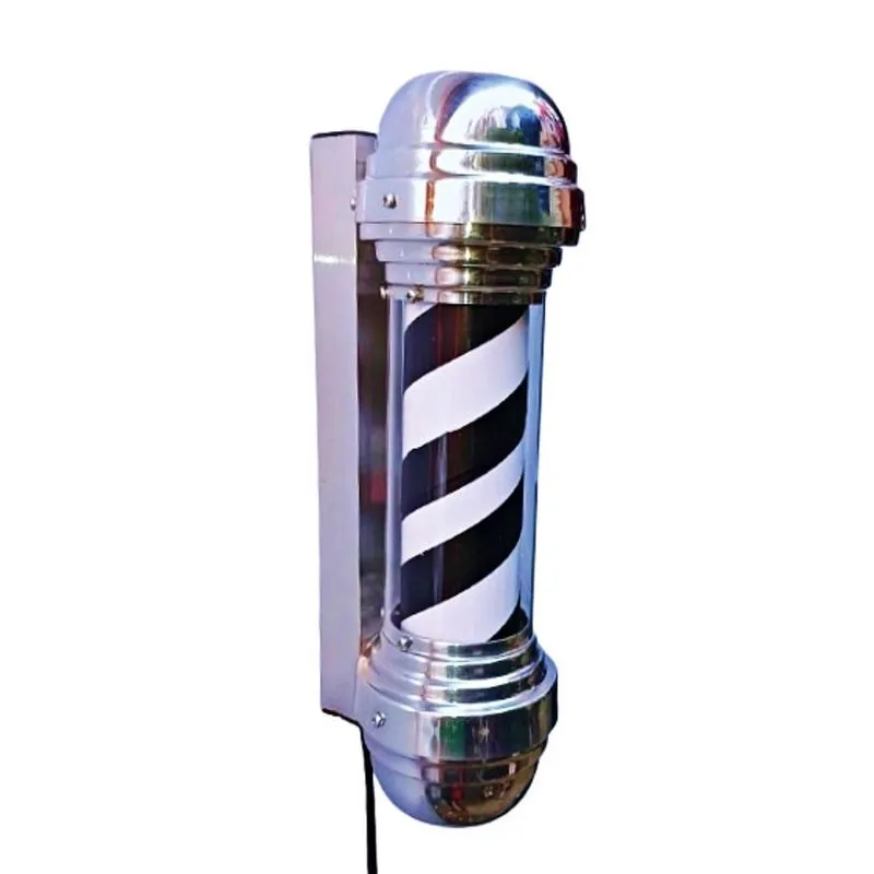 Barber Pole Mini 30Cm Kit 2 Un Voltagem Bivolt Giratório.