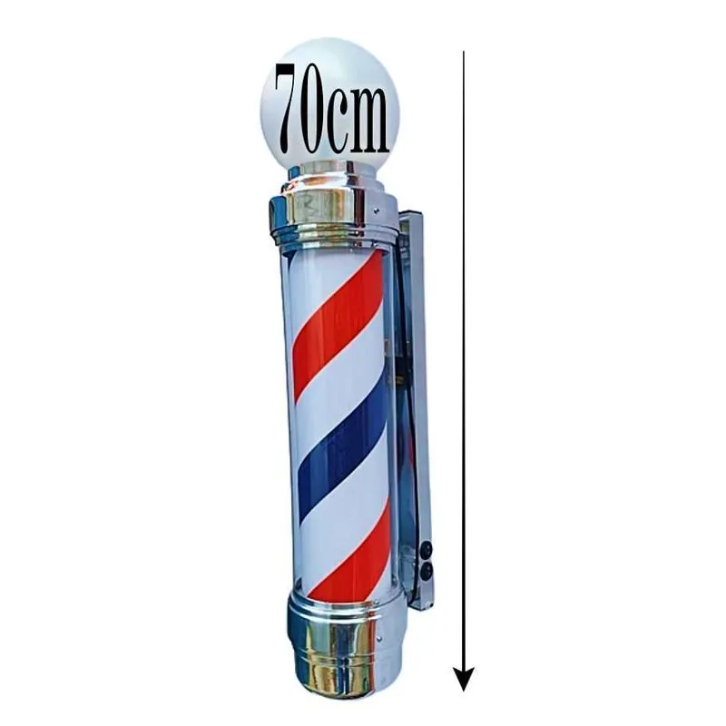 Barber Pole Giratório 70cm Voltagem Bivolt+lindo Porta Pente