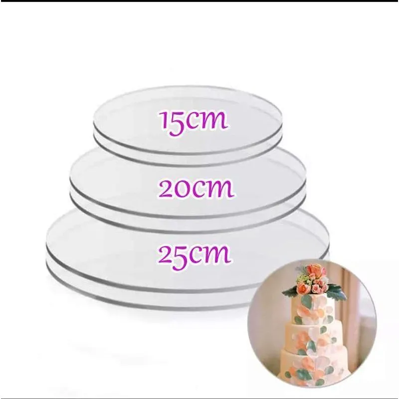 Kit 6 Discos Guia P/quinar Bolo E Ganache 15cm 20c E 25cm.