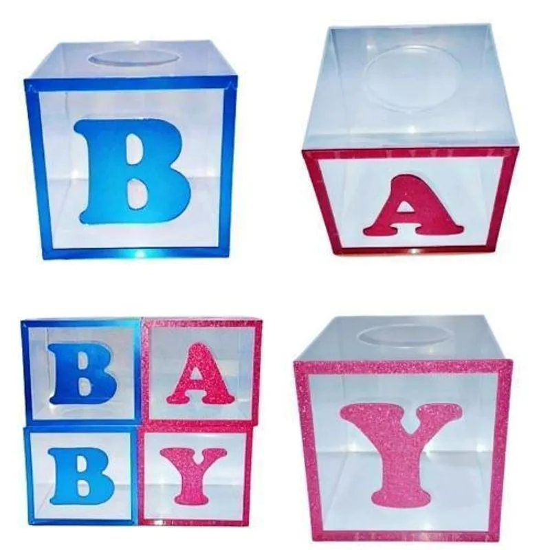 Chá Revelação Cubo Baby 15x15 Em Acrílico 2mm.