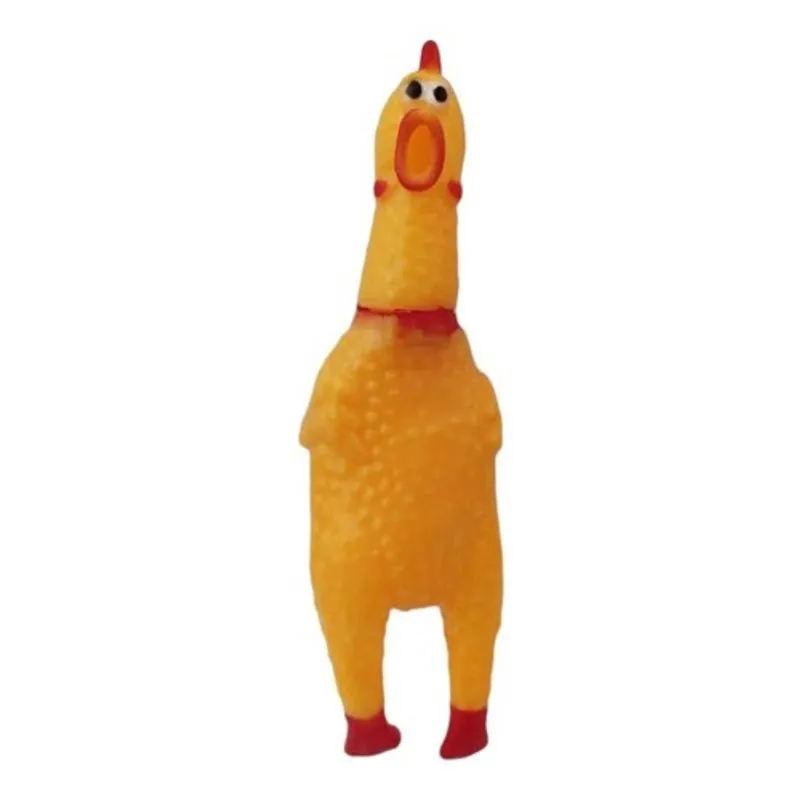 Mordedor Galinha Frango Pet Cachorro Brinquedo Borracha