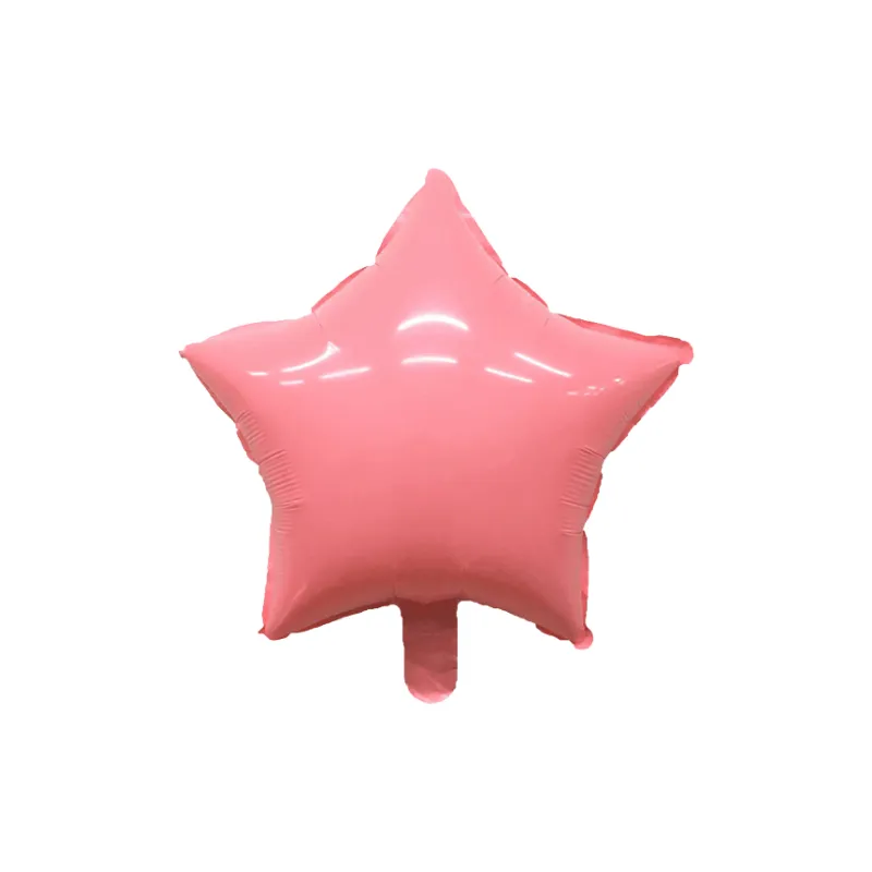 *BALÃO METALIZADO 18 POLEGADAS ESTRELA ROSA CANDY UN